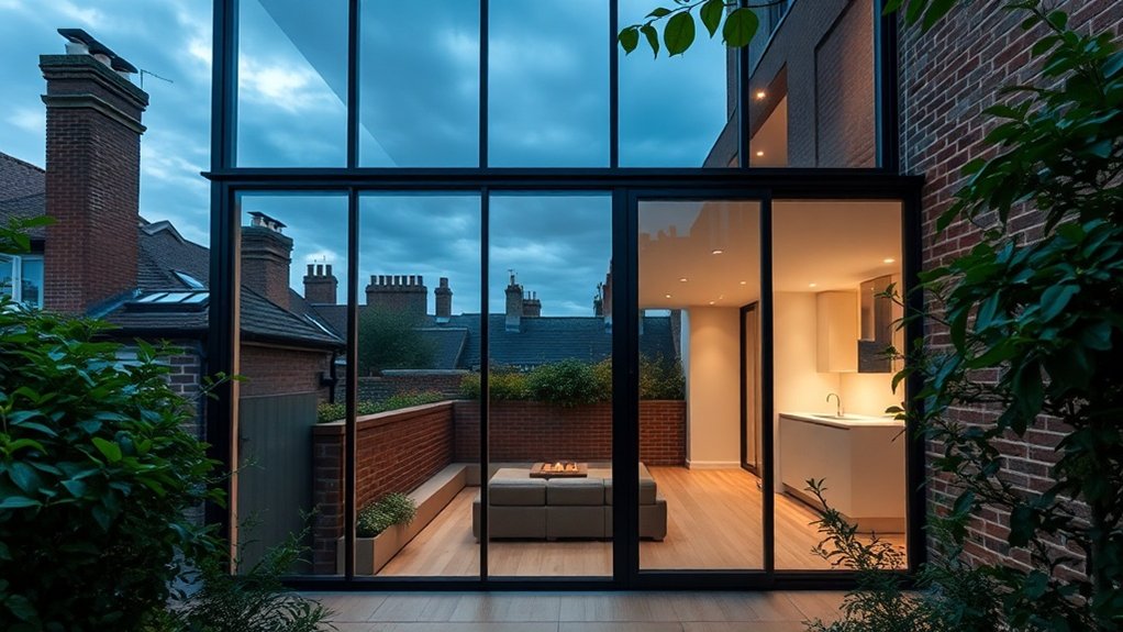 Glass Extension Walls Olney